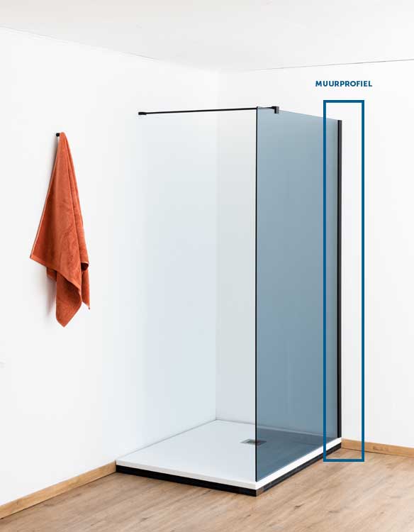 Profil pour paroi de douche Anais/Avery profile noir 200cm