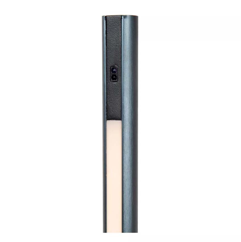 Lucide Vibes Equinox - Staande lamp - LED Dimbaar - CCT - 1x26W 2700K/4000K - Handbewegingssensor - Grijs ijzer