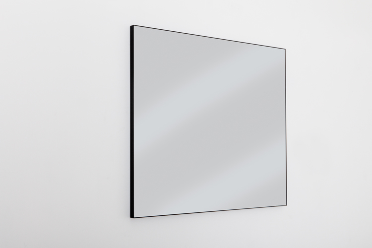 Spiegel met zwarte kader 120cm