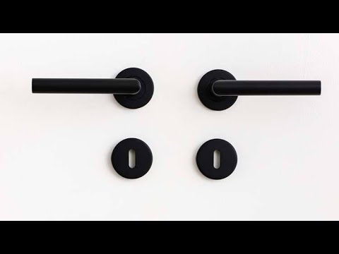 Poignée pour porte intérieure Flow inox noir carré 1 paire Poignée pour porte intérieure Flow inox noir carré 1 paire