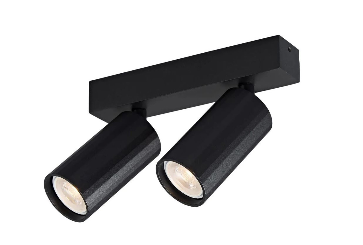 Opbouwspot - zwart - 15,4x3x11cm - MR11 - 2x35W - excl. lichtbronnen