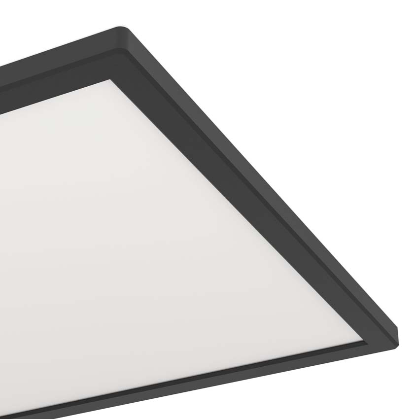 Plafonnière  - Zwart - 39x39cm - Dimbaar - LED - 1x24W - 2700-6500K - afstandsbediening