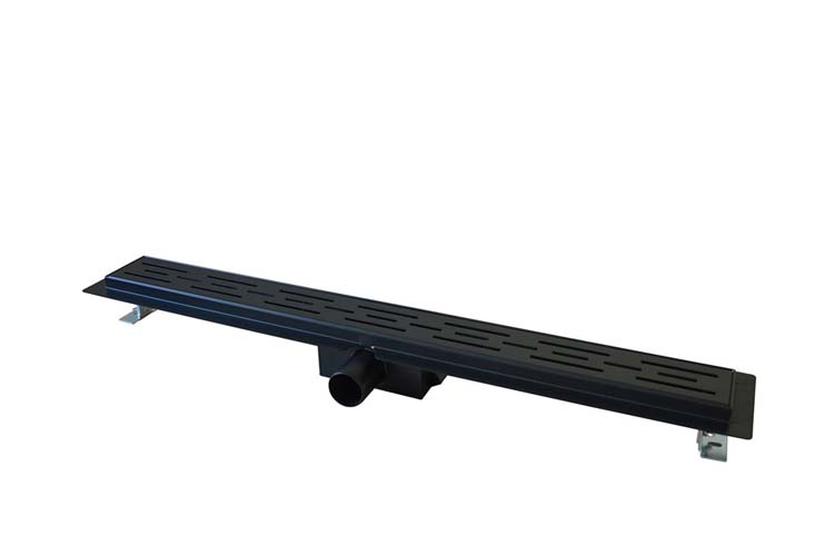 Caniveau de douche inox noir 90cm