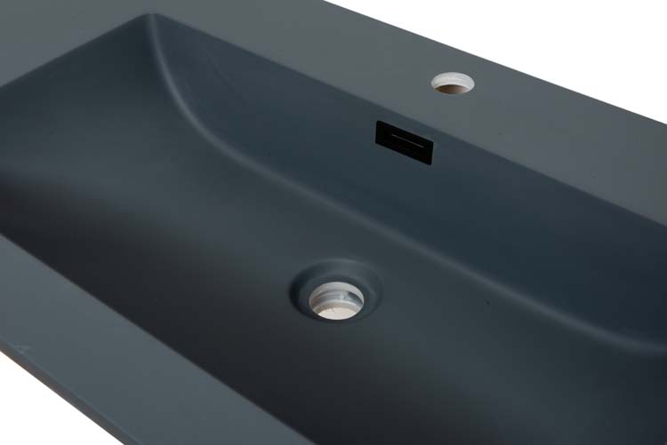 Lavabo Mick gris foncé 120x46x1,6cm