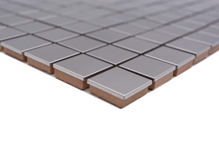 Mozaïek vierkant zilver glanzend 29,8x30,5cm