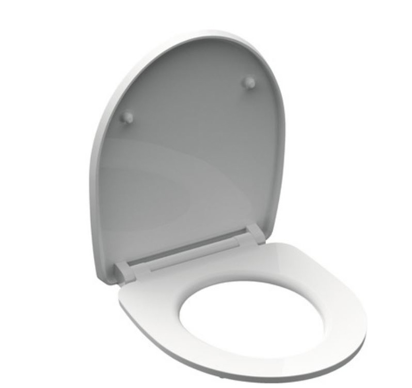 Siège de WC softclose plissé blanc