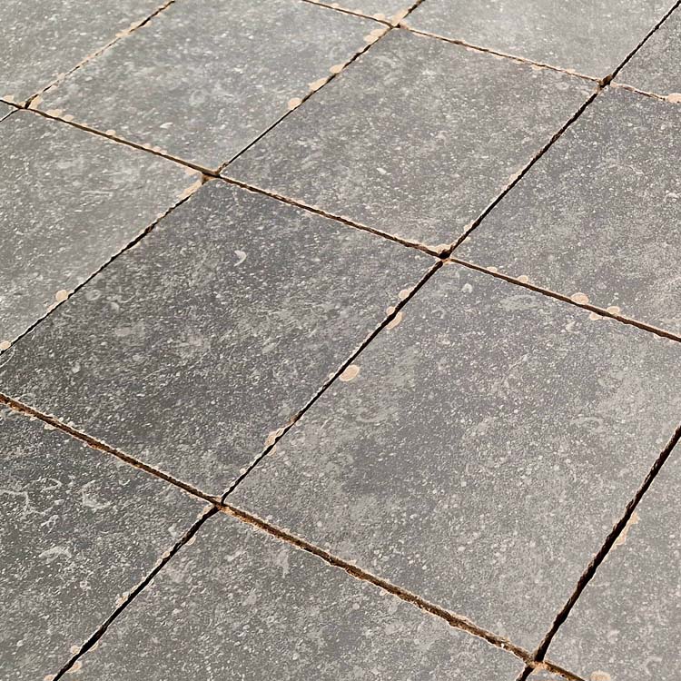 Vloer- en wandtegel Binche blauwsteenlook getrommeld 20x20x0,85cm