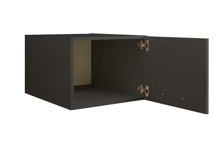 Meuble haut pour buanderie Decowash anthracite 50x38x67,5cm