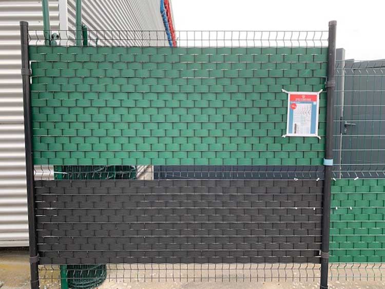 Bandes d'intimité en rouleau en PVC noir 6000cm