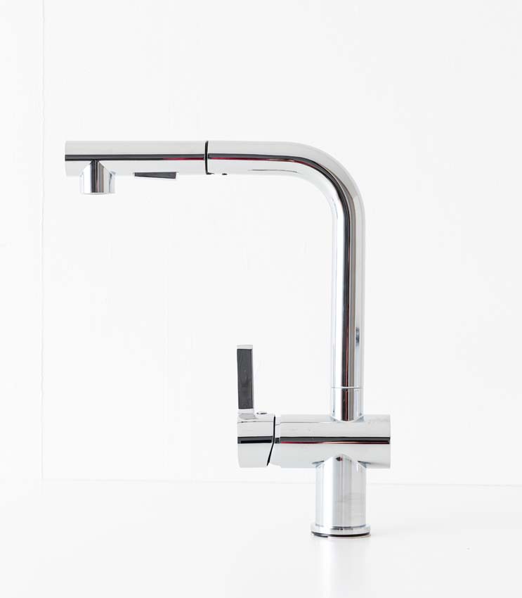 Robinet de cuisine Maeve chromé avec bec extractible Robinet de cuisine Maeve chromé avec bec extractible