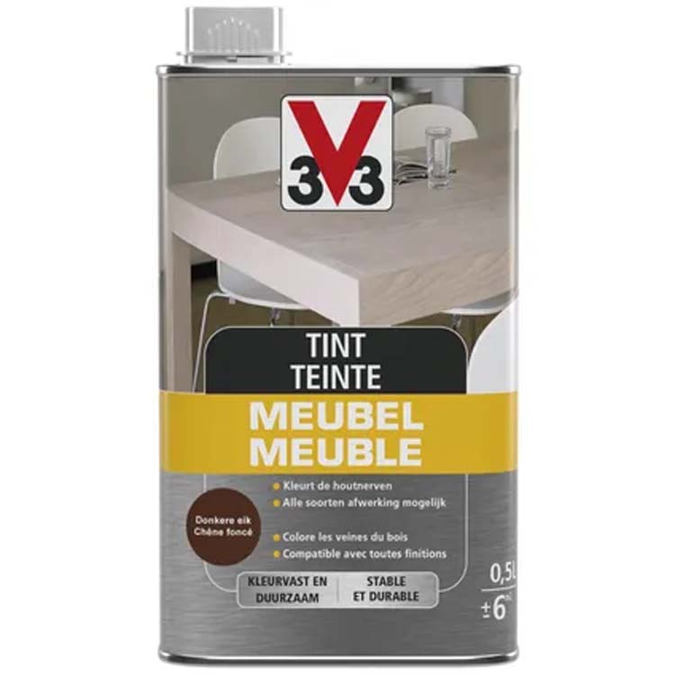 V33 meubeltint deco mat donkere eik 0,5L