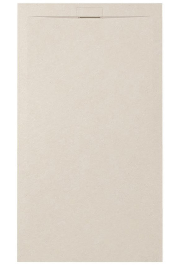 Receveur de douche Signature Nordicstone composite avec gelcoat crème 160x90cm
