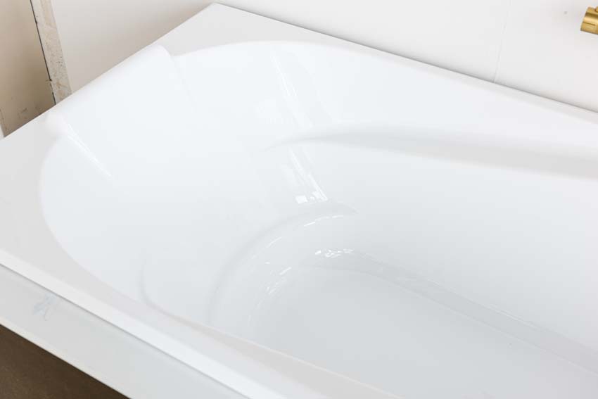 Inbouwbad Cora glanzend wit ergonomisch 180x80cm