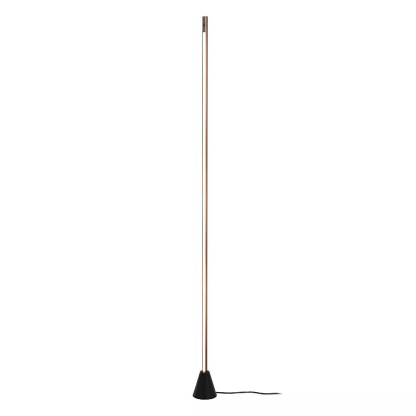 Lucide Vibes Equinox - Staande lamp - LED Dimbaar - CCT - 1x26W 2700K/4000K - Handbewegingssensor - Koffie