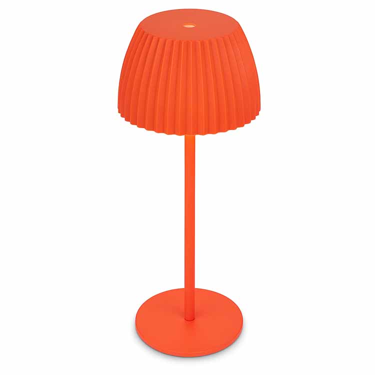 Lampe de table Veluna - orange - 36.5cm - dimmable - LED - 2W - 2700K - IP44 - USB