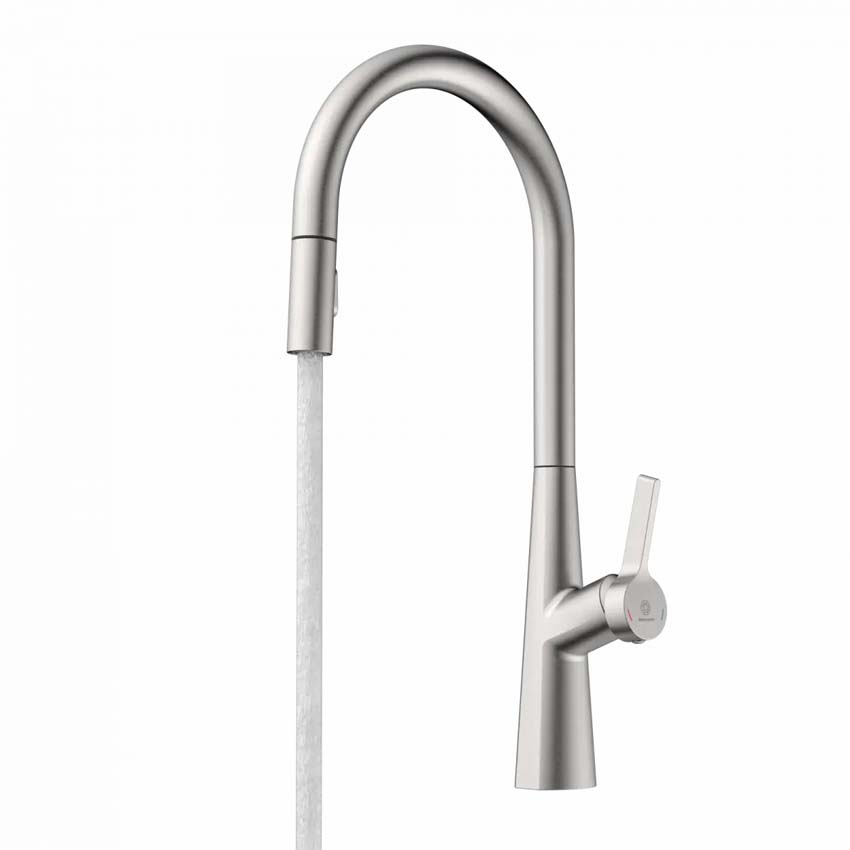 Robinet de cuisine Wasserwerk WK 9 Sphere inox avec bec extractible