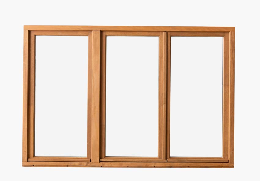 Fenêtre battant bois Meranti Trae 3 vantaux 55mm naturel 1800 x 1200mm