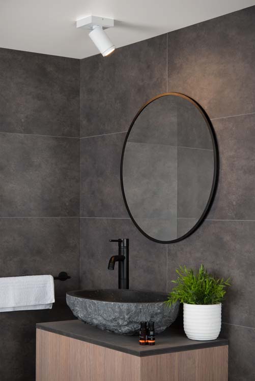 Plafondlamp - wit - GU10 - 5W - IP44