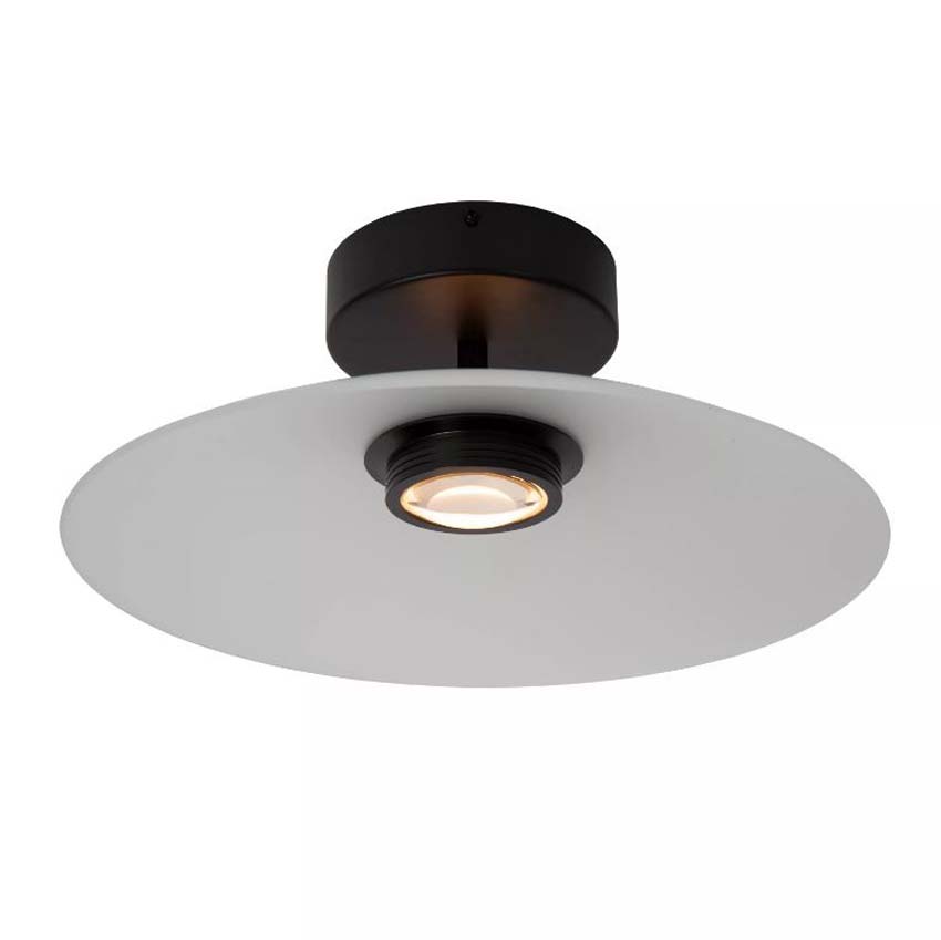Lucide Premium Menga - Plafonnier - Opale - Ø40cm - Dimmable - LED - 1x11W - 2700K