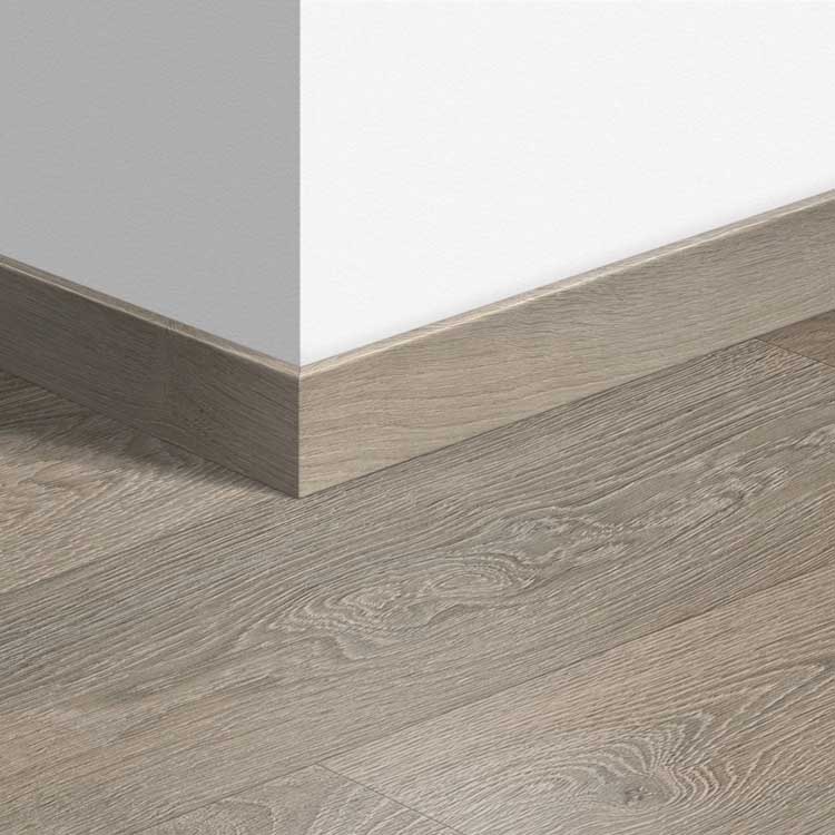 Standaardplint Quick-Step 58 x 12 x 2400 mm Oude eik lichtgrijs