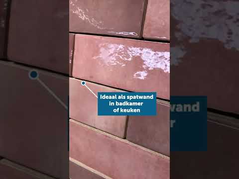 Carrelage mural Alisa rose brillant 6.5x20cm