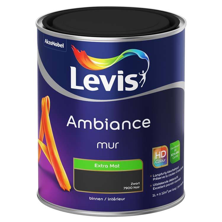 Levis Ambiance muurverf extra mat 1l zwart