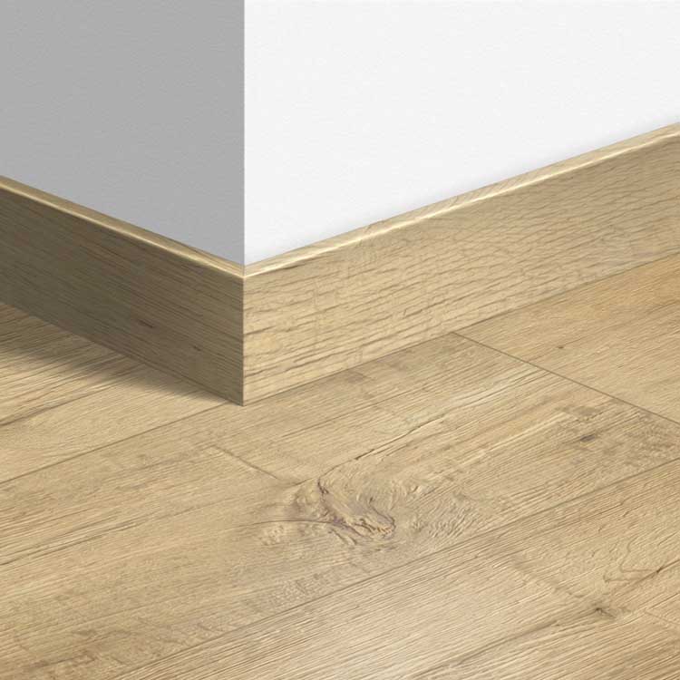Parketplint Quick-Step 14 x 77 x 2400 mm Gezandstraalde eik natuur