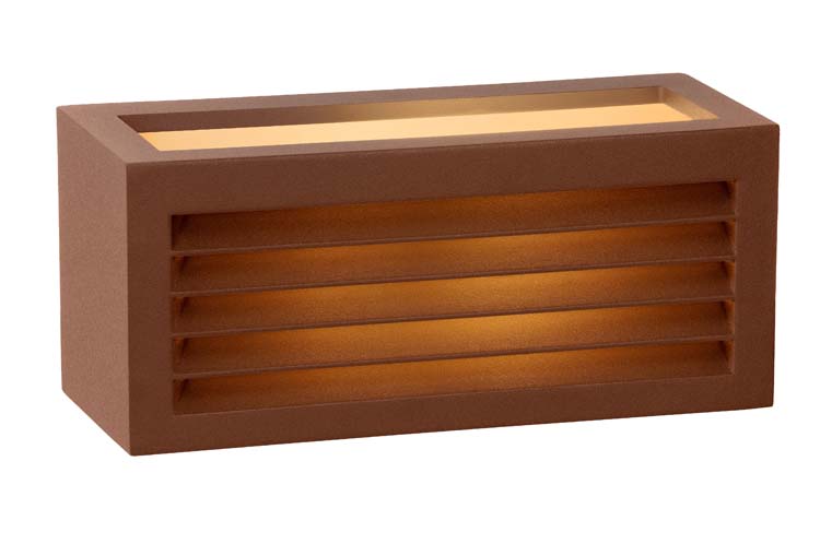 Lucide DIMO - Wandlamp Buiten - E27 - IP54 - Roest bruin