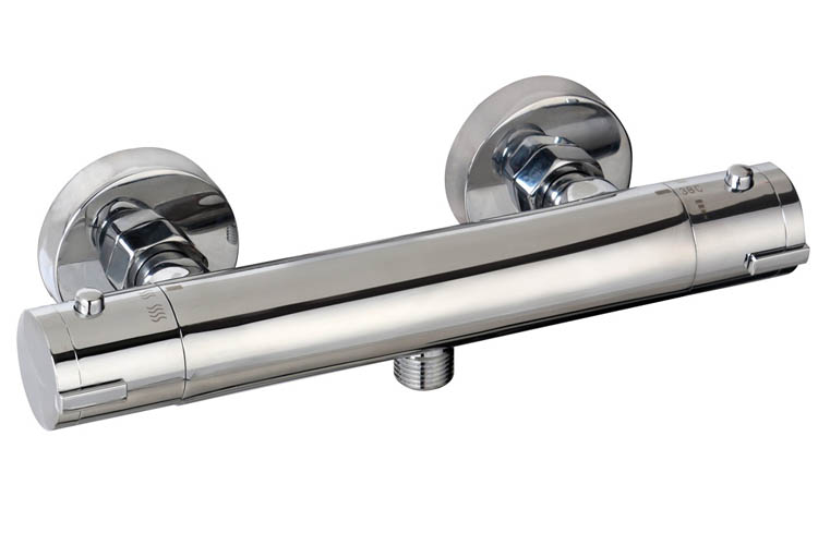 Douchekraan Levi thermostatisch chroom 12cm