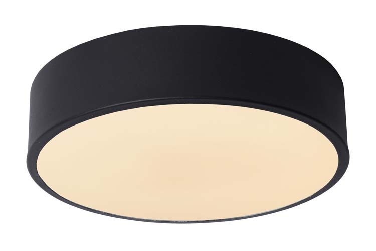 Plafonnière - Ø 20 cm - LED Dimb. - 1x12W 2700K - 3 StepDim - Zwart