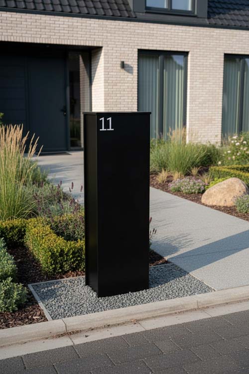 Boîte à colis Wembley Design noire Boîte à colis Wembley Design noire