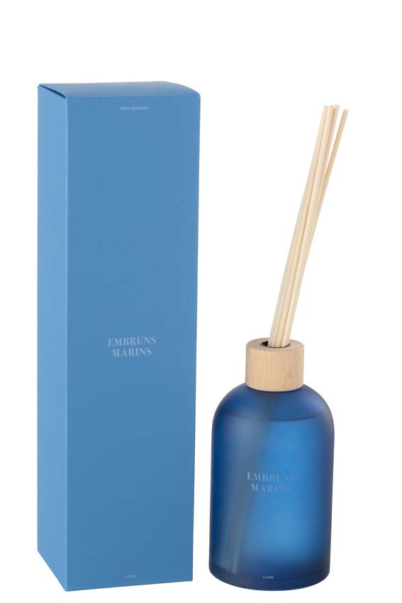 Bâtonnets parfumés Accords Essentiels bleu 10x10x36cm 550ml
