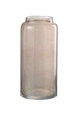 Vaas recht lang glas amber small 40 cm