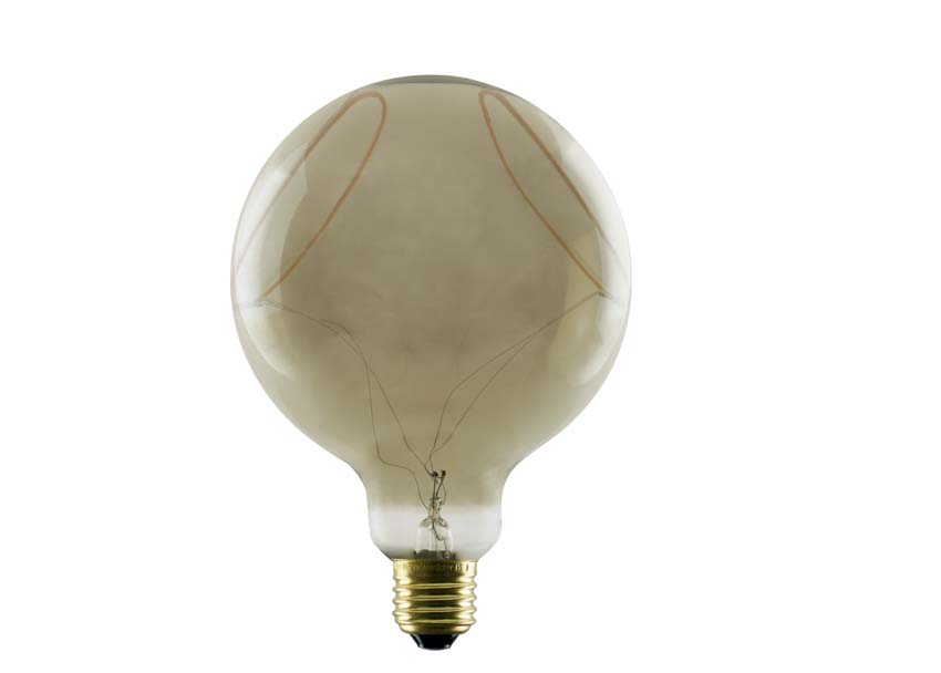 Lampe LED - E27 - Doré - 18x12,5cm - Dimmable - 8W - 400lm - 1900K