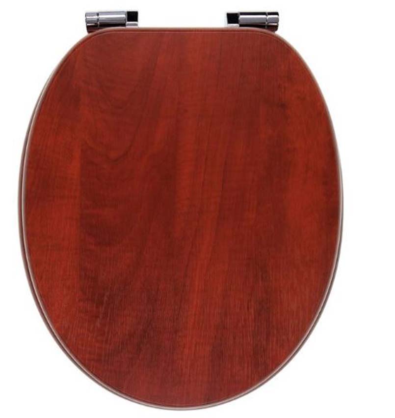 WC-bril Kasper softclose bruin