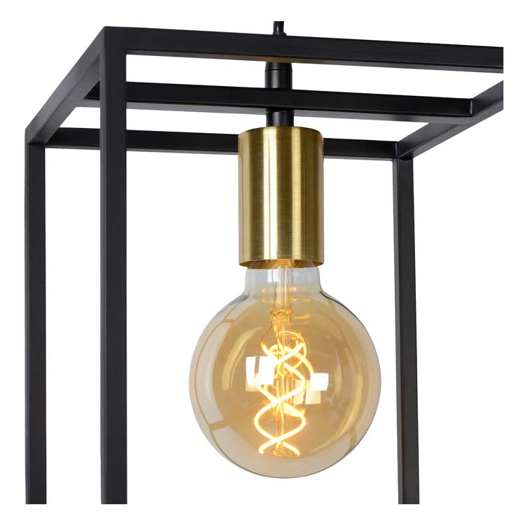 Hanglamp - zwart/goud - E27 - 40W