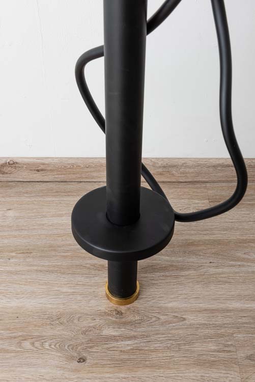 Badkraan Hercules vrijstaand mat zwart