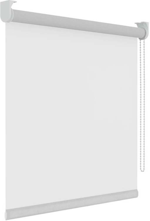 Store enrouleur translucide textile 90x190 cm blanc