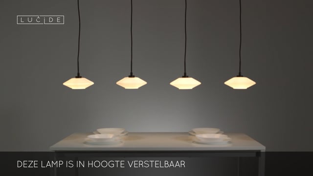 Lucide TREVOR - Hanglamp - 4xG9 - Opaal
