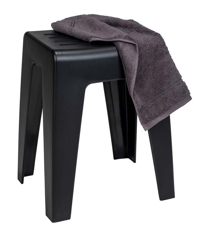 Tabouret de bain Wenko Kumba noir