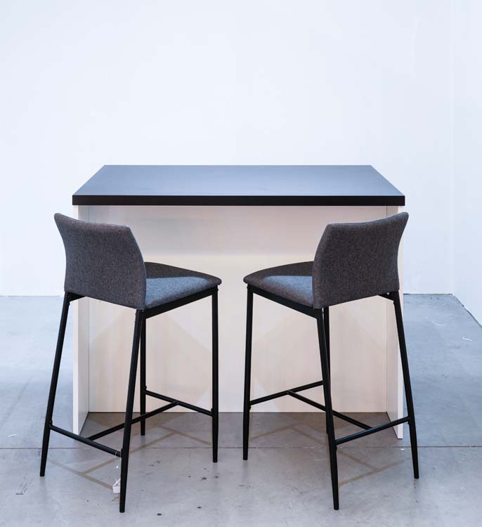 Keukeneiland Plenti wit/zwart 124,5 cm