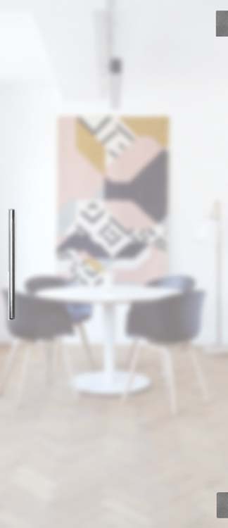 Porte intérieure vitrée complète Sky Night mat 83x201cm poignée carrée inox + charnières premium