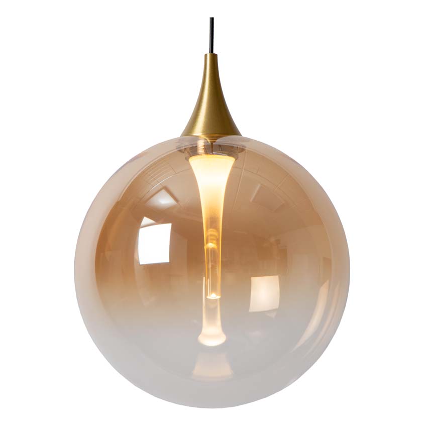 Lucide Premium Gisela - Hanglamp - Ø 16 cm - LED - 1x5W 2700K - Amber Lucide Premium Gisela - Hanglamp - Ø 16 cm - LED - 1x5W 2700K - Amber