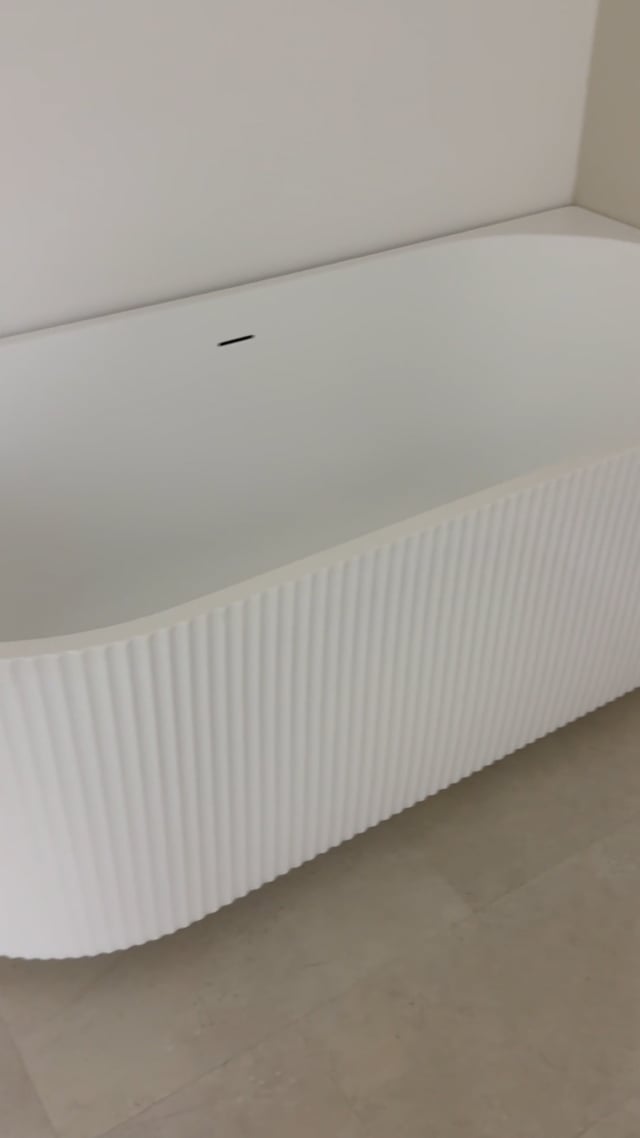Hoekbad Chris geribbeld 170 x 80 cm links Hoekbad Chris geribbeld 170 x 80 cm links