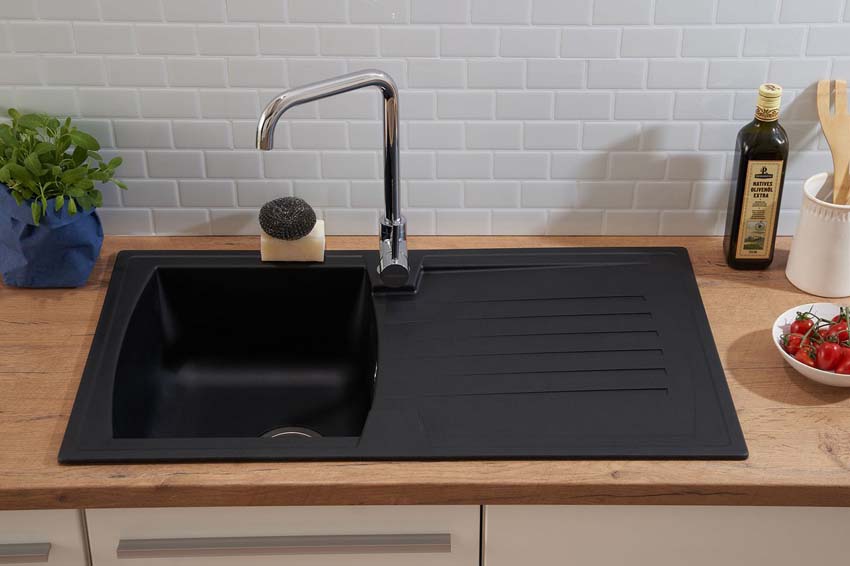 Évier Nils noir 86x50cm