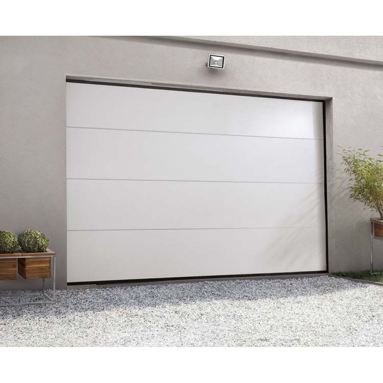 Porte sectionnelle Dora blanche avec ressort de traction L2500xH2125mm
