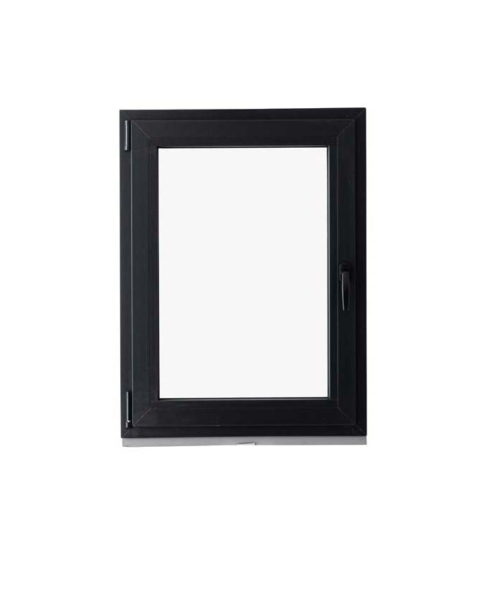 1-VAN Châssis oscillo-battant pvc Elegant noir/noir B750xH1000 mm G 1-VAN Châssis oscillo-battant pvc Elegant noir/noir B750xH1000 mm G