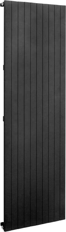 Designradiator Duke enkel 180x60cm mat zwart 1803Watt