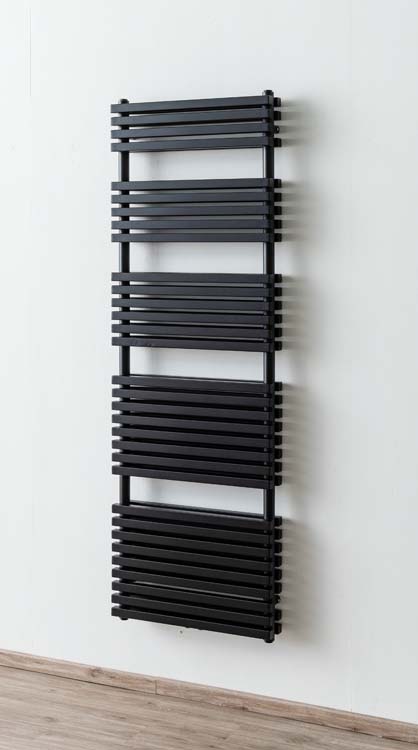 Handdoekradiator Dania dubbel 181,5x60cm mat zwart 2286Watt