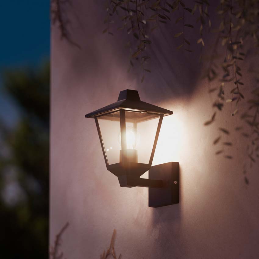 Lanterne Alara Up - noir - 25W - E27 - IP44